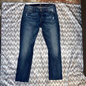 7 For All Mankind Josefina Skinny Boyfriend Jeans, 27